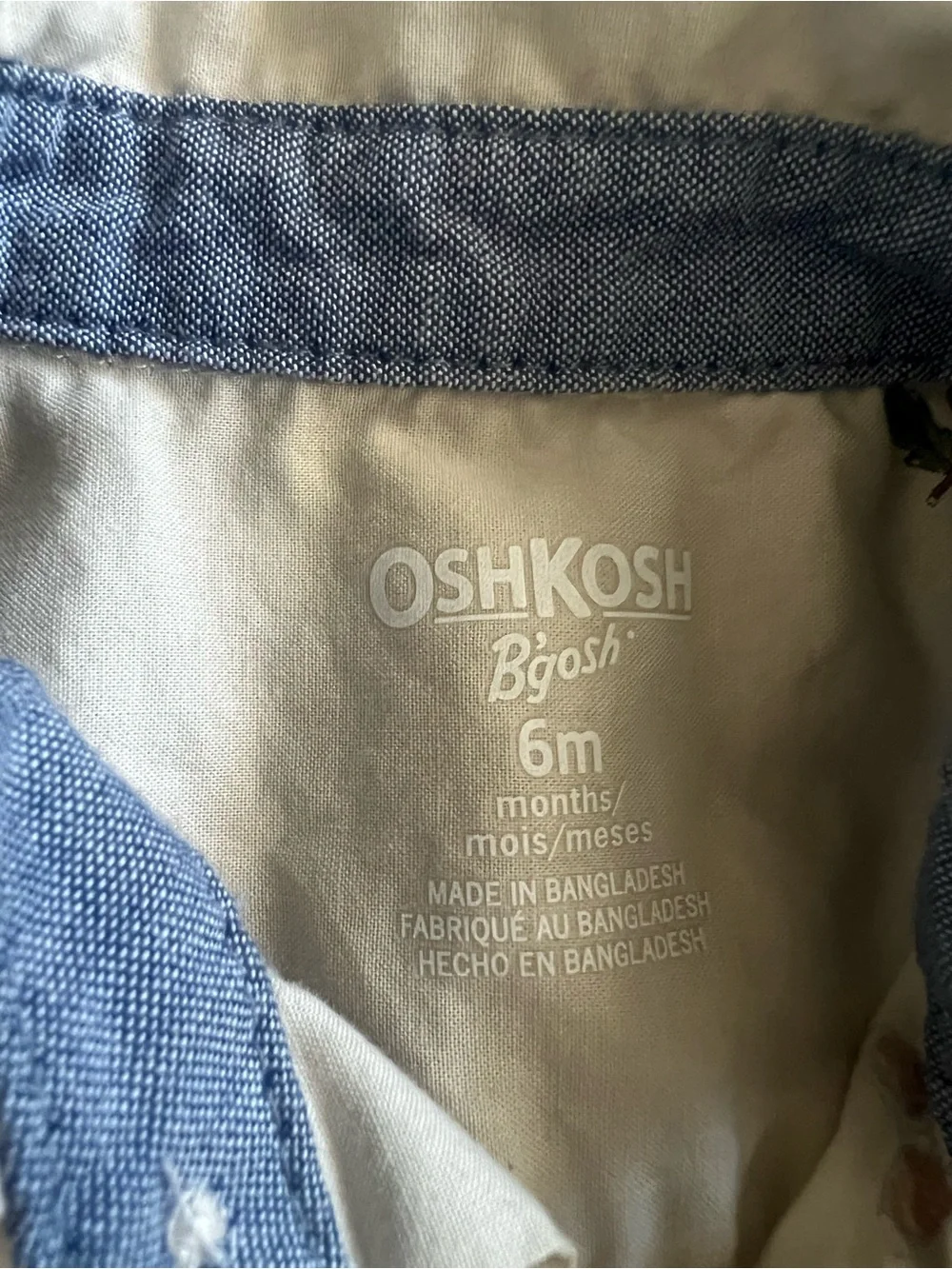 OshKosh B'gosh Acorn Infant Shirt Jacket w/ Rust Color Corduroys